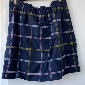 JCREW plaid mini skirt